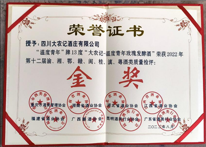 产品质量金奖